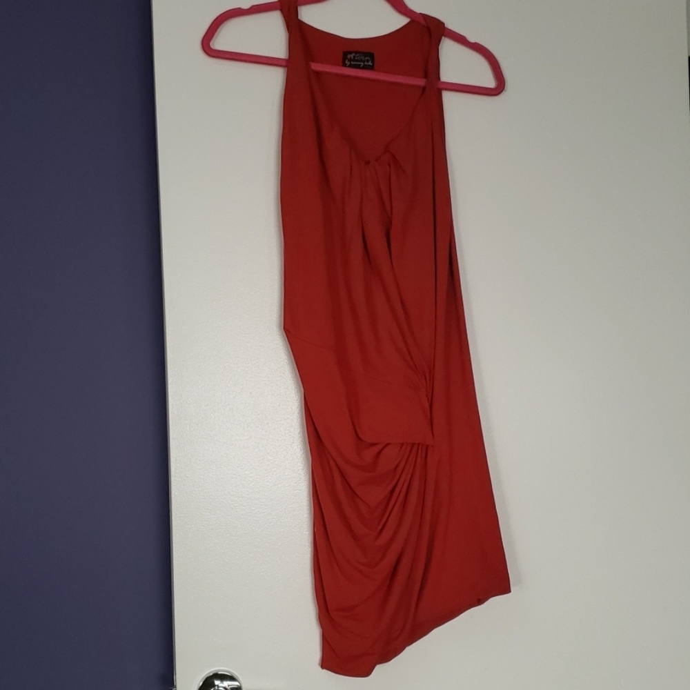 Sexy red body hugging S dress Torn by Ronny Kudo